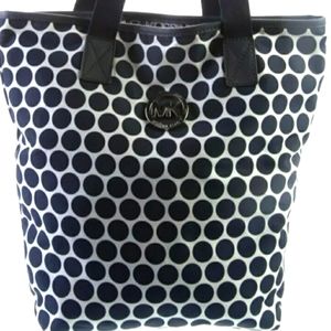 MICHAEL KORS BLUE POLKA - DOT NYLON TOTE BAG 🎒
